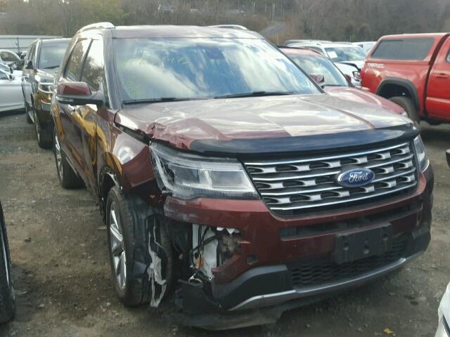 1FM5K8F84GGB84643 - 2016 FORD EXPLORER L BURGUNDY photo 1