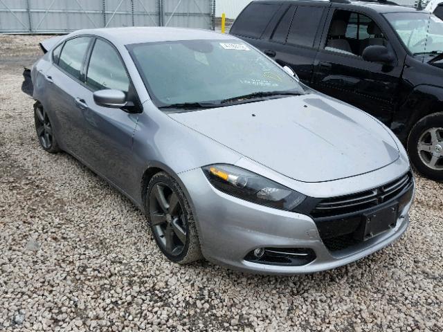 1C3CDFEB0FD306961 - 2015 DODGE DART GT SILVER photo 1