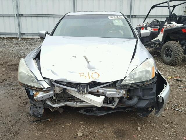 1HGCM56875A066673 - 2005 HONDA ACCORD EX SILVER photo 9