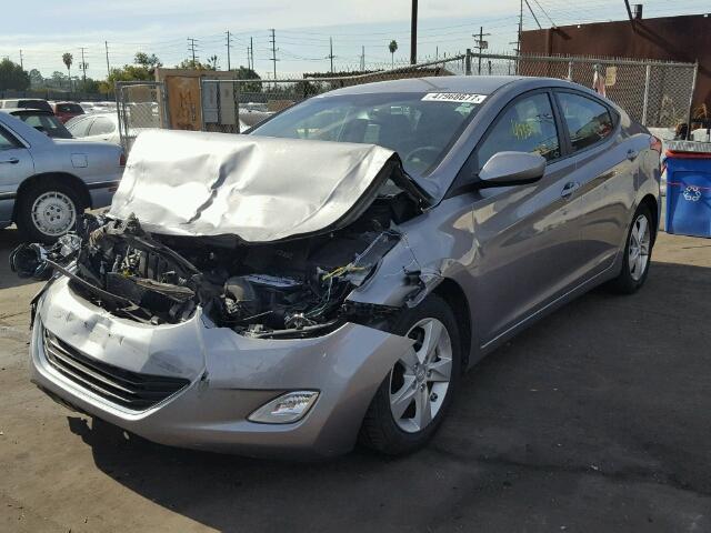 KMHDH4AE6CU372625 - 2012 HYUNDAI ELANTRA GL GRAY photo 2