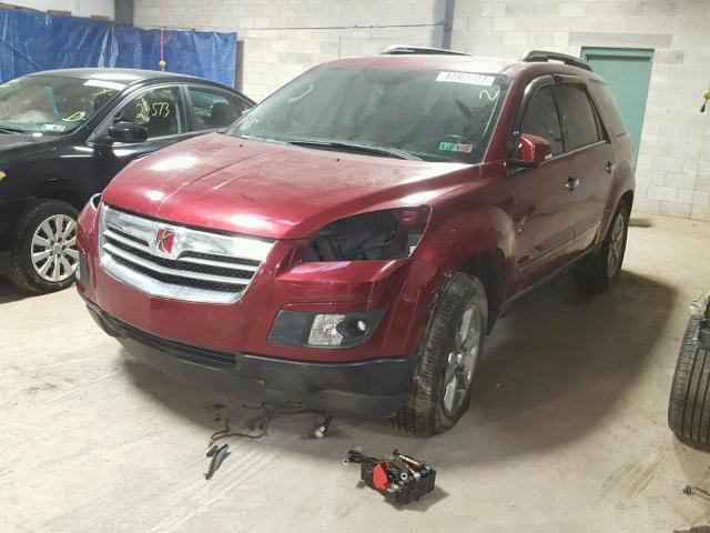5GZEV33727J117907 - 2007 SATURN OUTLOOK SP მუქწითელი ფოტო 2