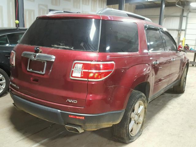 5GZEV33727J117907 - 2007 SATURN OUTLOOK SP მუქწითელი ფოტო 4