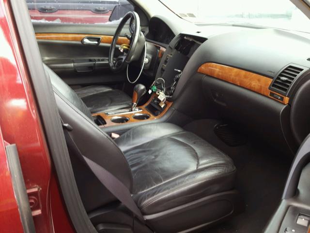 5GZEV33727J117907 - 2007 SATURN OUTLOOK SP მუქწითელი ფოტო 5