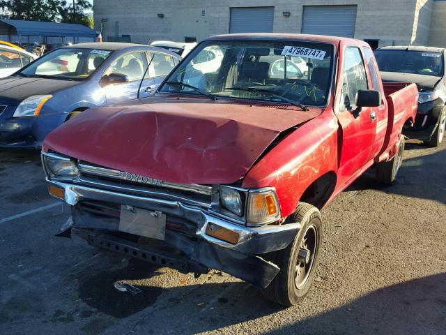 JT4RN93P1L5019380 - 1990 TOYOTA PICKUP 1/2 RED photo 2