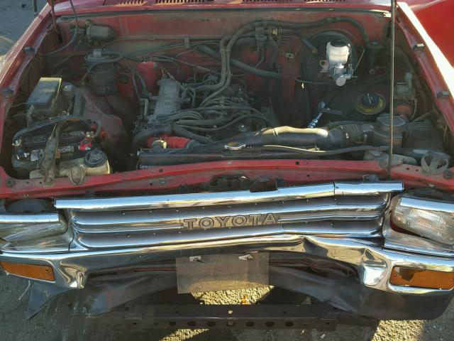 JT4RN93P1L5019380 - 1990 TOYOTA PICKUP 1/2 RED photo 7