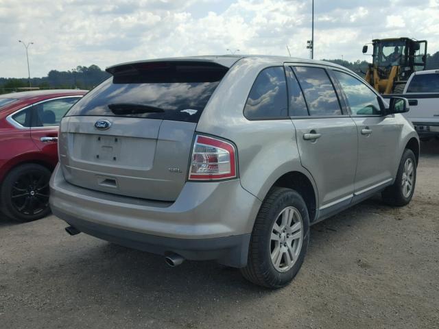 2FMDK38C58BA87363 - 2008 FORD EDGE SEL BEIGE photo 4