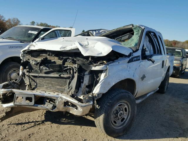 1FT7W2BT4DEA37433 - 2013 FORD F250 SUPER WHITE photo 2