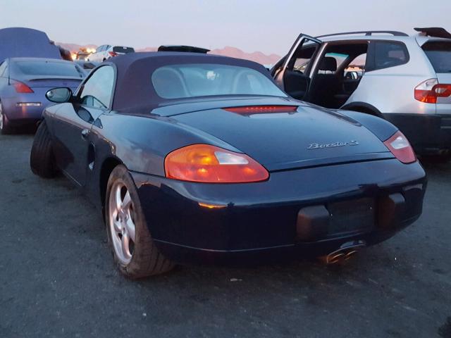 WP0CB2983YU660792 - 2000 PORSCHE BOXSTER S BLUE photo 3