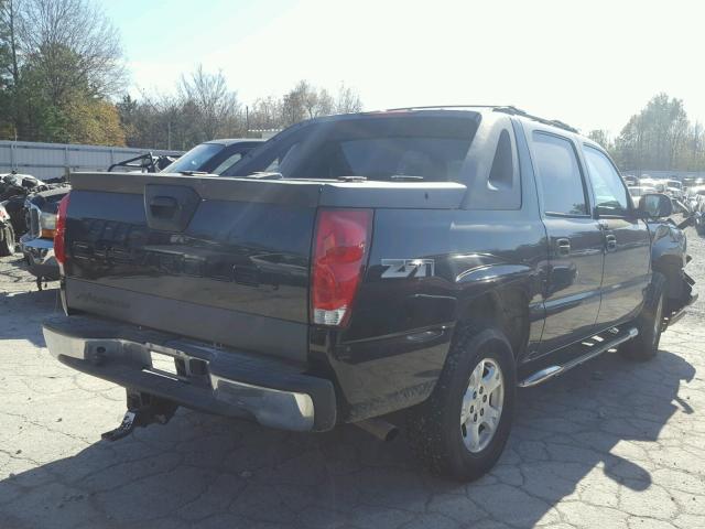 3GNEK12T54G208770 - 2004 CHEVROLET AVALANCHE BLACK photo 4