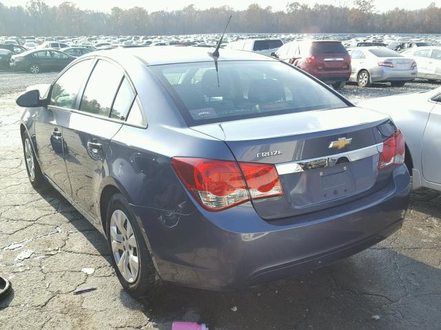 1G1PA5SH3E7212975 - 2014 CHEVROLET CRUZE LS BLUE photo 3