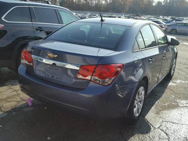 1G1PA5SH3E7212975 - 2014 CHEVROLET CRUZE LS BLUE photo 4