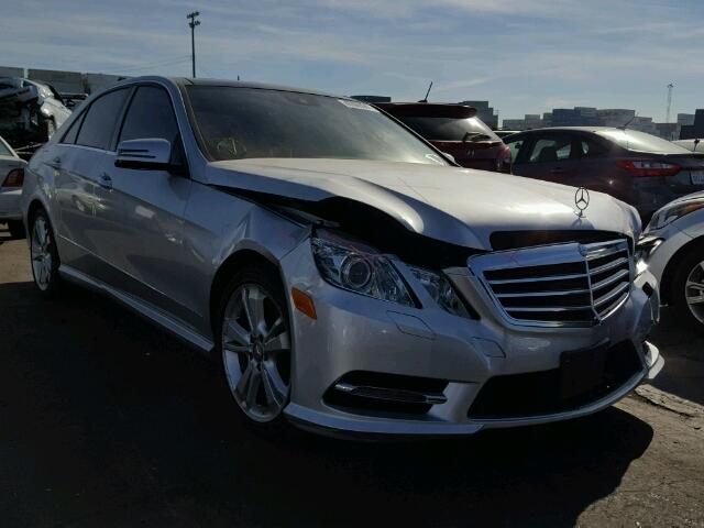 WDDHF5KB1DA747304 - 2013 MERCEDES-BENZ E 350 SILVER photo 1