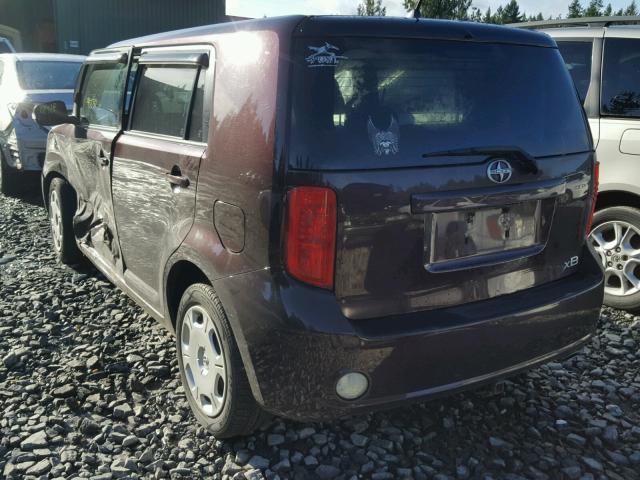 JTLKE50EX91073035 - 2009 TOYOTA SCION XB BURGUNDY photo 3