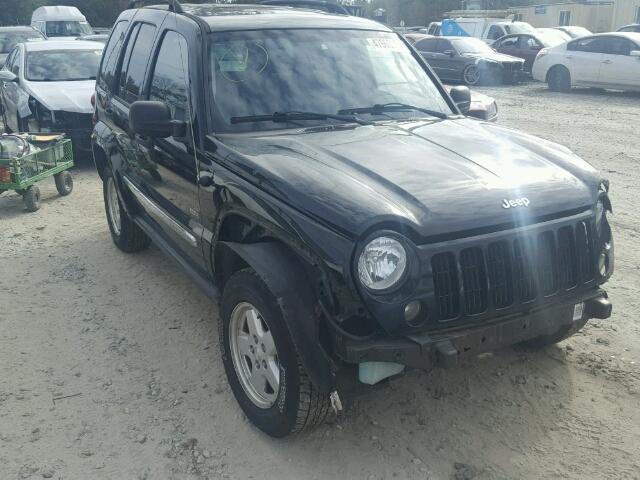 1J4GL48K06W247344 - 2006 JEEP LIBERTY SP BLACK photo 1