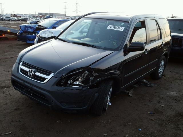 JHLRD788X4C050040 - 2004 HONDA CR-V EX BLACK photo 2