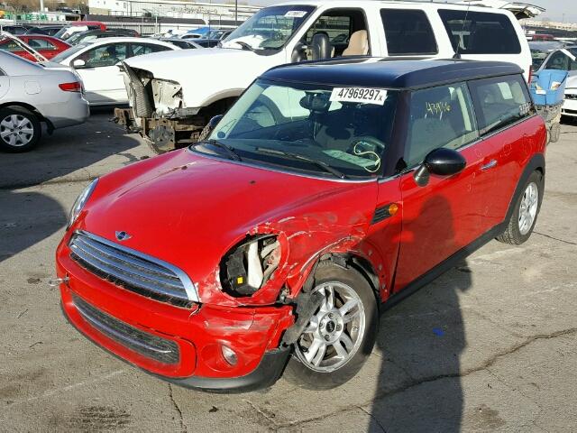 WMWZF3C55DT489625 - 2013 MINI COOPER CLU RED photo 2