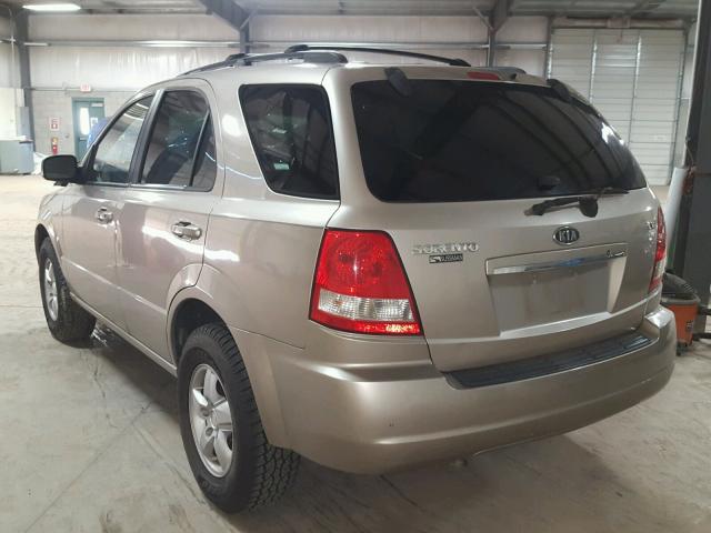 KNDJC733765521545 - 2006 KIA SORENTO EX TAN photo 3