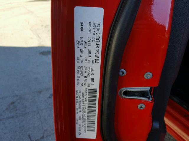 1D7RV1CT8BS612609 - 2011 DODGE RAM 1500 RED photo 10