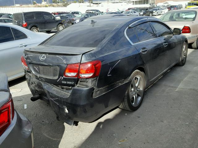 JTHBE96S480040227 - 2008 LEXUS GS 350 GRAY photo 4