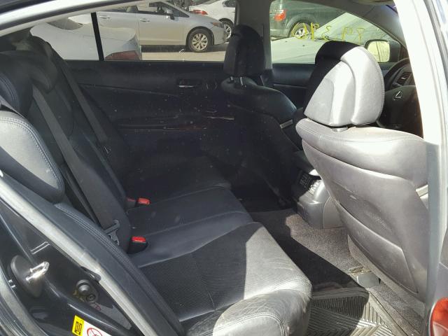 JTHBE96S480040227 - 2008 LEXUS GS 350 GRAY photo 6