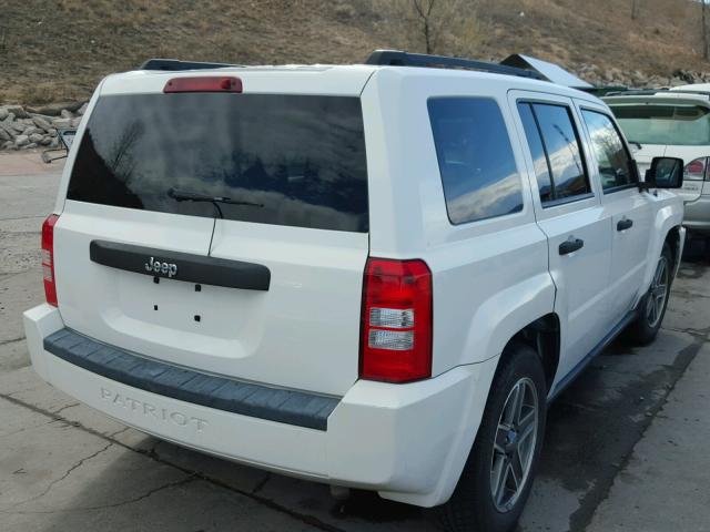 1J4FT28B39D178147 - 2009 JEEP PATRIOT SP WHITE photo 4