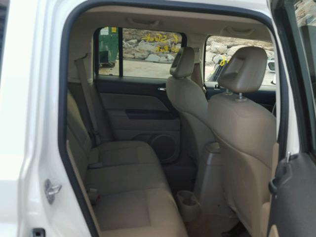 1J4FT28B39D178147 - 2009 JEEP PATRIOT SP WHITE photo 6