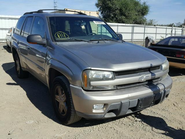 1GNDS13S122121228 - 2002 CHEVROLET TRAILBLAZE GRAY photo 1