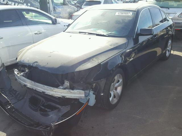 WBANU53568CT13379 - 2008 BMW 528 I BLACK photo 2