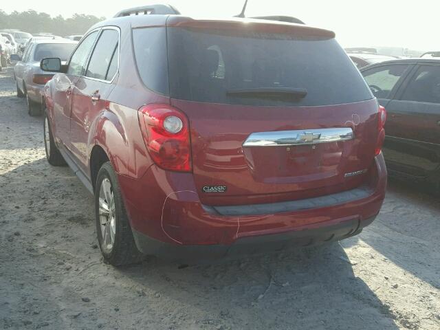 2GNALDEK2C1326038 - 2012 CHEVROLET EQUINOX LT RED photo 3