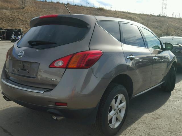 JN8AZ1MW7AW122968 - 2010 NISSAN MURANO S GOLD photo 4