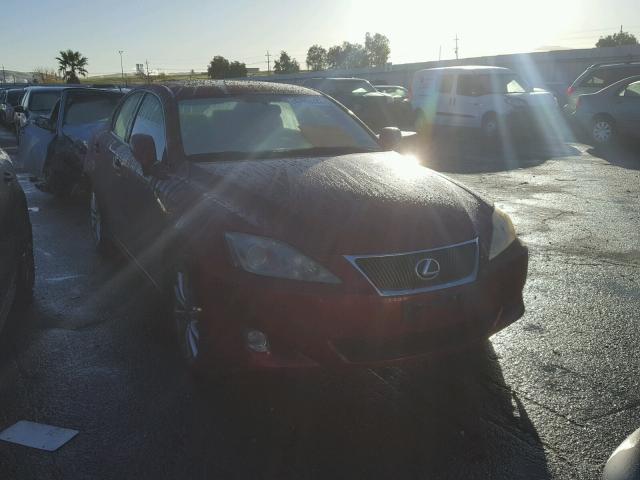 JTHCK262375009492 - 2007 LEXUS IS 250 RED photo 1