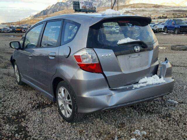 JHMGE88469S012465 - 2009 HONDA FIT SPORT SILVER photo 3