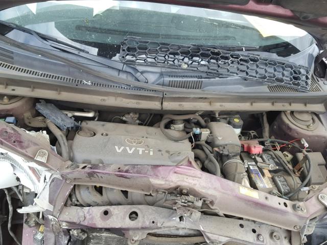 JTLKT324954028918 - 2005 TOYOTA SCION XB მუქწითელი ფოტო 7