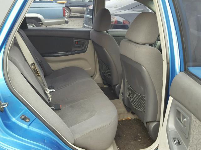 KNAFE161355086316 - 2005 KIA SPECTRA5 BLUE photo 6