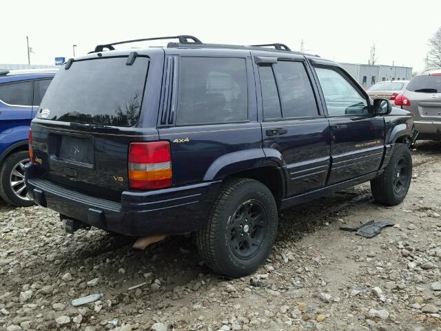 1J4GZ78Y6VC687637 - 1997 JEEP GRAND CHER BLUE photo 4