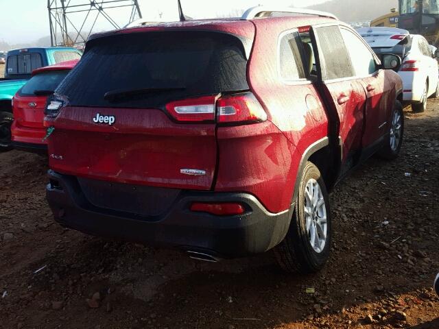 1C4PJMCS8GW111399 - 2016 JEEP CHEROKEE L BURGUNDY photo 4