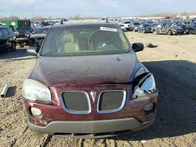 1GMDV33L66D169446 - 2006 PONTIAC MONTANA SV MAROON photo 9