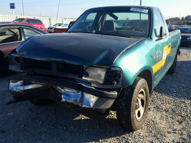 1FTZF1765WNB86247 - 1998 FORD F150 GREEN photo 2