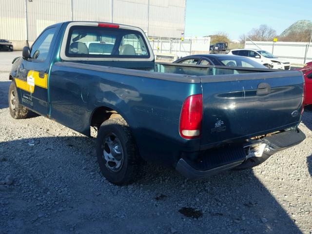 1FTZF1765WNB86247 - 1998 FORD F150 GREEN photo 3