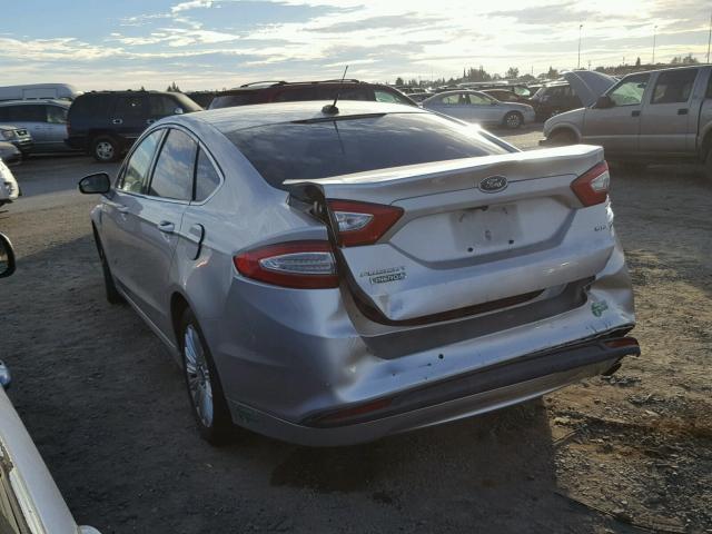 3FA6P0PU5DR386649 - 2013 FORD FUSION SE SILVER photo 3