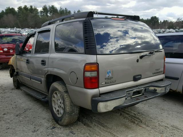 1GNEK13V33J124055 - 2003 CHEVROLET TAHOE K150 BEIGE photo 3