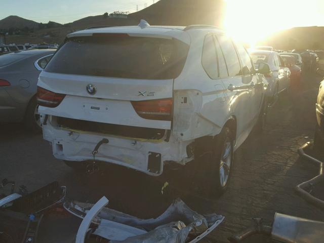 5UXKR0C59F0K70132 - 2015 BMW X5 XDRIVE3 WHITE photo 4