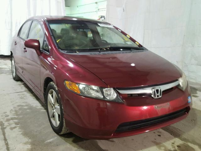 1HGFA16877L008150 - 2007 HONDA CIVIC EX RED photo 1