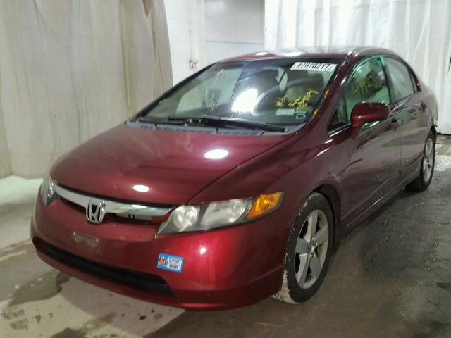 1HGFA16877L008150 - 2007 HONDA CIVIC EX RED photo 2