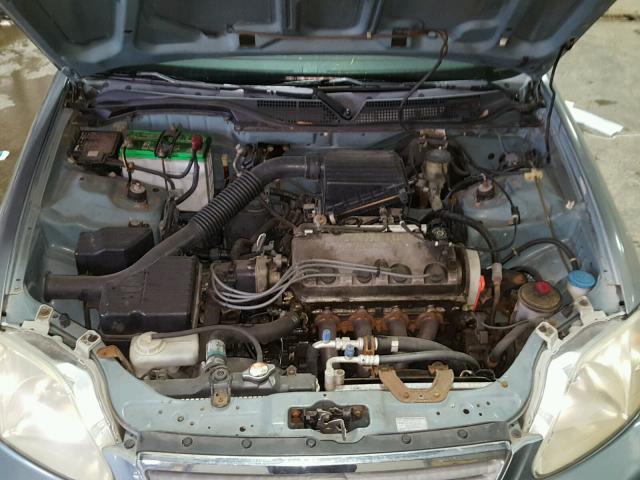 2HGEJ6619YH511494 - 2000 HONDA CIVIC BASE BLUE photo 7