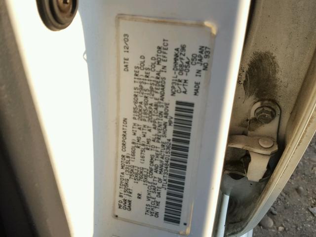 JTLKT334840153624 - 2004 TOYOTA SCION XB Ağ foto 10