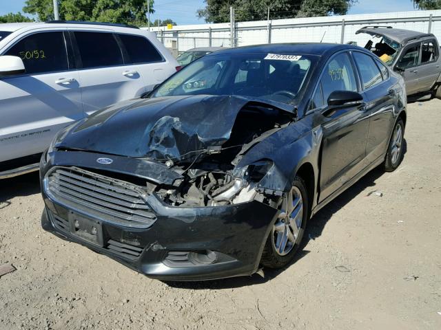 3FA6P0HD1ER261003 - 2014 FORD FUSION SE BLACK photo 2