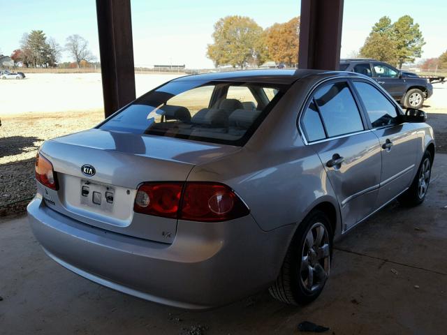 KNAGE123865021460 - 2006 KIA OPTIMA LX SILVER photo 4