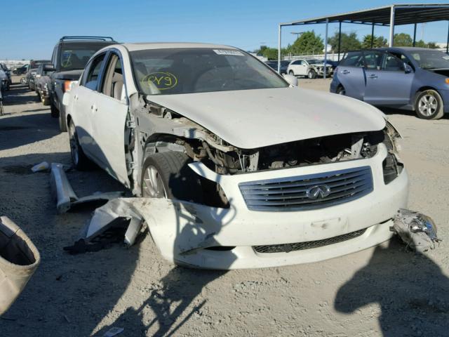 JNKBV61E88M209593 - 2008 INFINITI G35 WHITE photo 1