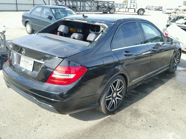 WDDGF4HB9DA775347 - 2013 MERCEDES-BENZ C 250 BLACK photo 4